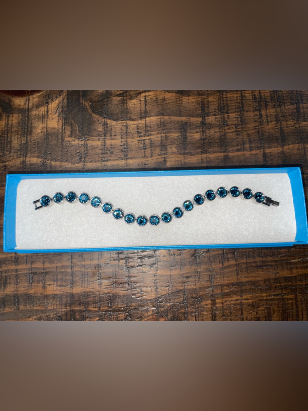 Touchstone Crystal by Swarovski- Montana Blue Ice Bracelet